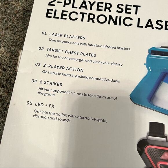 NEW Sharper Image Electronic Laser Tag Game Set 2 Player NWT - Picture 7 of 8